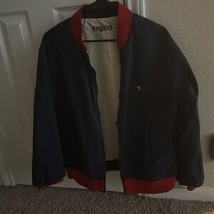 Reversible Vintage Nike Embroidered England Windbreaker